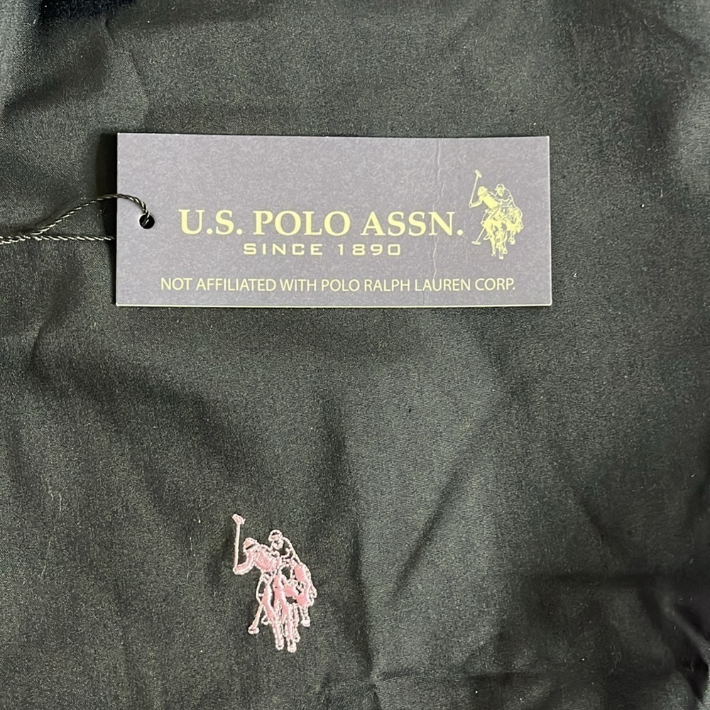 ⭐️ NWT- Polo Assassin black long-sleeve slim-fit stretch button-down shirt- LRG - Picture 5 of 10